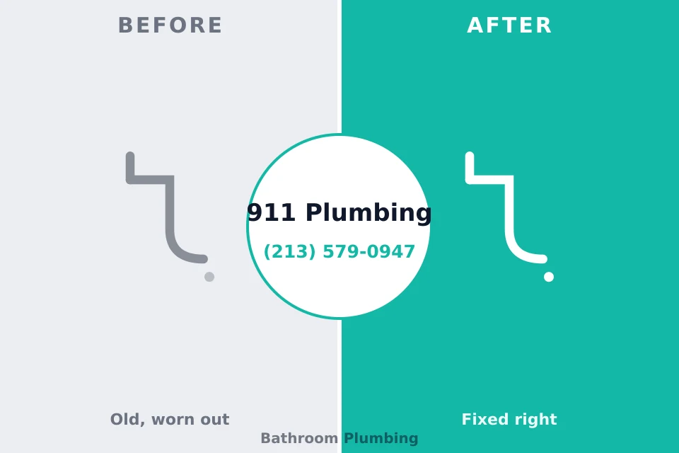 Before and after: plumbing company North Adams, MA